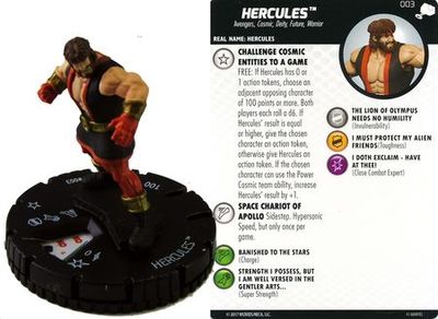 Hercules #003 The Mighty Thor Marvel Heroclix The Mighty Thor Singles Sin Tarjeta