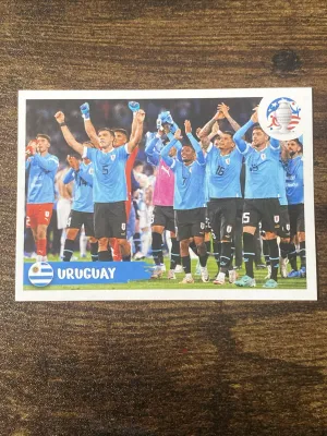 EQUIPO DE FÚTBOL URUGUAY Pegatina Panini Copa América 2024 #URU2  S2314
