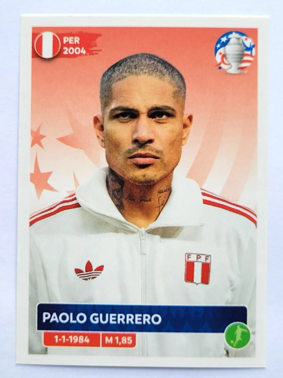 PAOLO GURERRERO 2024 COPA AMERICA USA Panini Sticker PER22  Peru