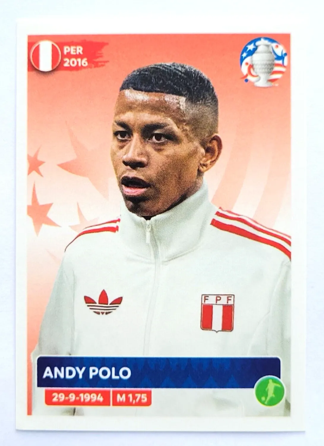 ANDY POLO Pegatina Panini COPA AMÉRICA EE. UU. 2024  PER20  Perú