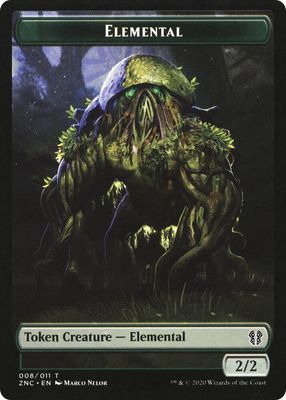 Elemental (008) // Elemental (010) Double-Sided Token - Commander: Zendikar Rising (ZNC)