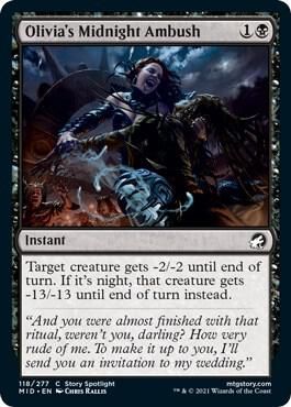 Olivia&#39;s Midnight Ambush 118/277- Innistrad: Midnight Hunt (MID) Innistrad: Midnight Hunt