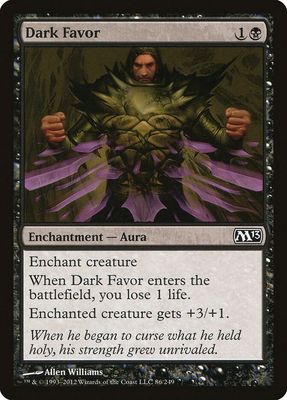 Dark Favor 86/249 - Magic 2013 (M13)