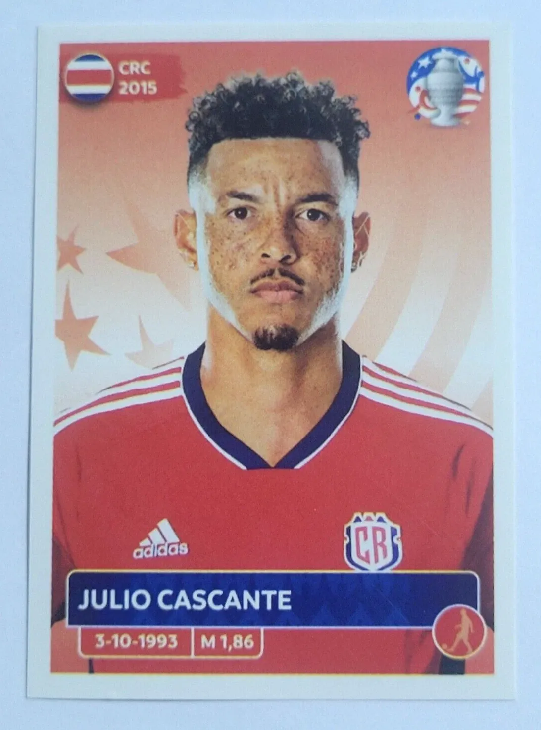 JULIO CSCANTE  Pegatina Panini COPA AMÉRICA EE. UU. 2024  CRC7 Costa Rica