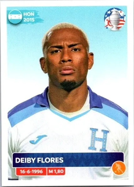 DEIBY FLORES Pegatina Panini COPA AMÉRICA EE. UU. 2024 #HON16  Honduras