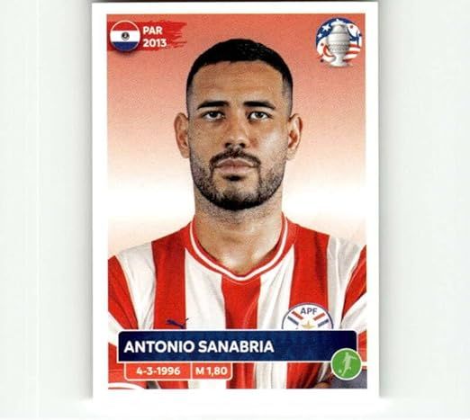 Antonio Sanabria  2024 Panini CONMEBOL Copa America Sticker #PAR21 Paraguay