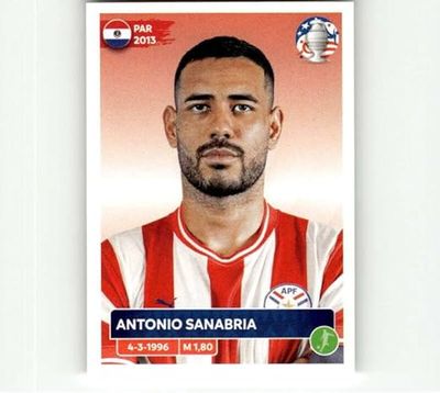 Antonio Sanabria  2024 Panini CONMEBOL Copa America Sticker #PAR21 Paraguay