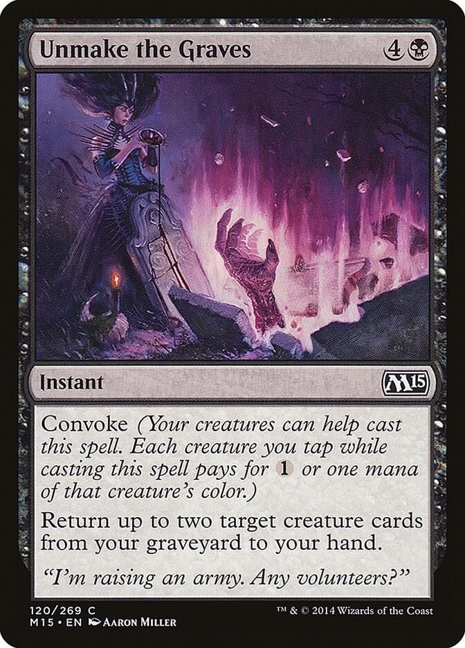 Unmake the Graves 120/269- Magic 2015 (M15) (M15) (espanol)