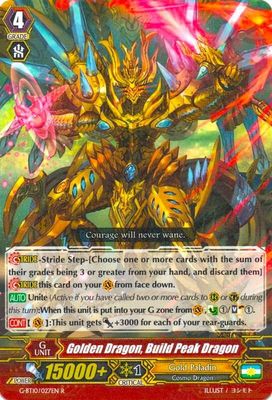 Golden Dragon, Build Peak Dragon - G-BT10: Raging Clash of the Blade Fangs (G-BT10) foil