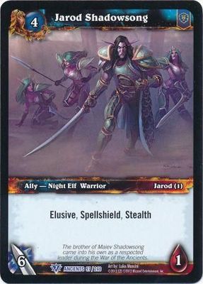 Jarod Shadowsong - 97/240 - Rare WoW: War of the Ancients