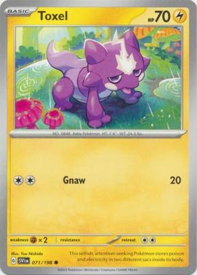 Toxel - 071/198 - Common Scarlet &amp; Violet (Base Set) Singles