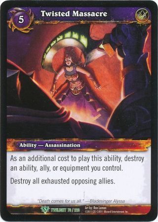 Twisted Massacre - 76/220 - Uncommon WoW: Twilight of the Dragons