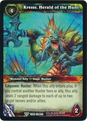 Kresss, Herald of the Hunt - 149/202 - Uncommon WoW: Tomb of the Forgotten foil