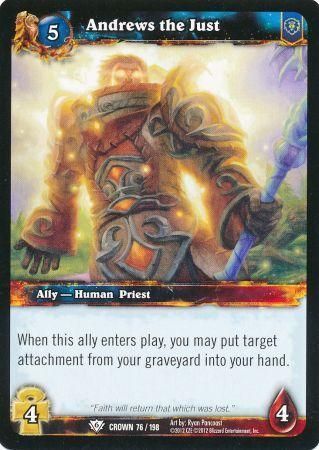 Andrews the Just - 76/198 - Common WoW: Crown of the Heavens