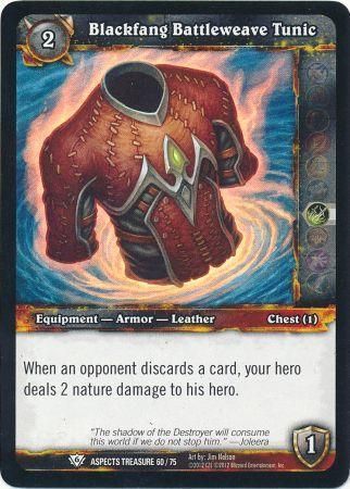 Blackfang Battleweave Tunic - Aspects Treasure 60/75 - Common WoW: Battle of the Aspects Treasure Pack Singles foil