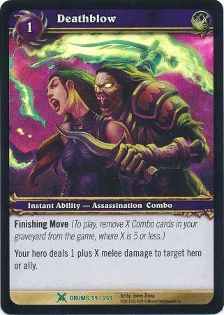 Deathblow - Foil Drums 59/268 - Uncommon WoW: Archives