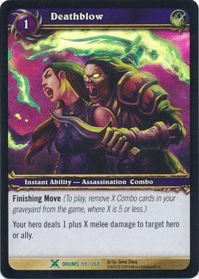 Deathblow - Foil Drums 59/268 - Uncommon WoW: Archives