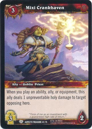 Mixi Crankhaven - Aspects Treasure 41/75 - Uncommon WoW: Battle of the Aspects Treasure Pack Singles foil