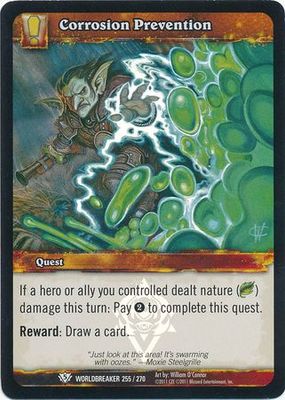 Corrosion Prevention - Foil Promo - Worldbreaker 255/270 World of Warcraft Promo Singles