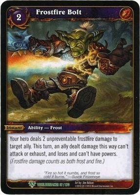 Frostfire Bolt - 57/270 - Uncommon WoW: Worldbreaker