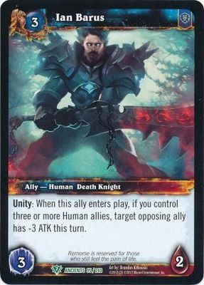 Ian Barus - 95/240 - Uncommon WoW: War of the Ancients