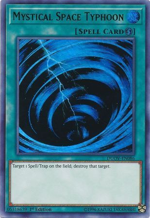 Mystical Space Typhoon - DUOV-EN086 - Ultra Rare 1st Edition Duel Overload 1st Edition Singles