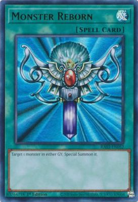 Monster Reborn - RA03-EN052 - Ultra Rare 1st Edition Quarter Century Bonanza 1st Edition Singles