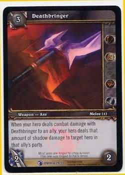 Deathbringer - 29/33 - Rare (WoW) WoW: Onyxia&#39;s Lair Treasure Pack Singles foil