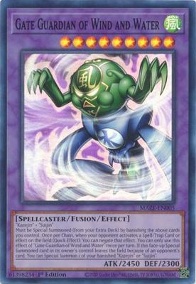 Gate Guardian of Wind and Water - MAZE-EN005 - Super Rare 1st Edition Maze of Memories 1st Edition Singles