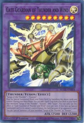 Gate Guardian of Thunder and Wind - MAZE-EN004 - Super Rare 1st Edition Maze of Memories 1st Edition Singles