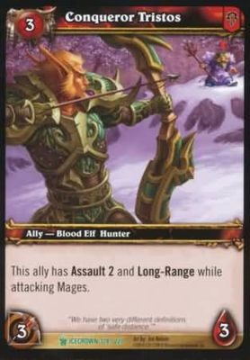 Conqueror Tristos - 128/220 - Uncommon WoW: Icecrown