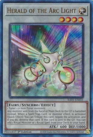 SJ Herald of the Arc Light - RA01-EN031 - Prismatic Ultimate Rare 25th Anniversary Rarity Collection Singles