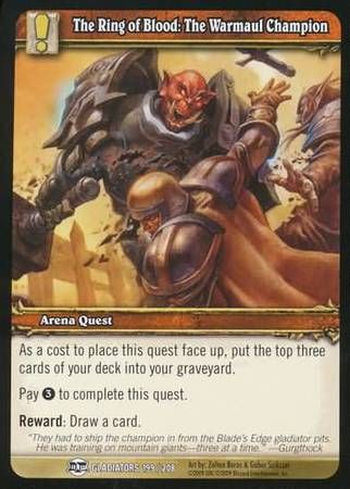 The Ring of Blood: The Warmaul Champion - 199/208 - Common WoW: Blood of Gladiators foli