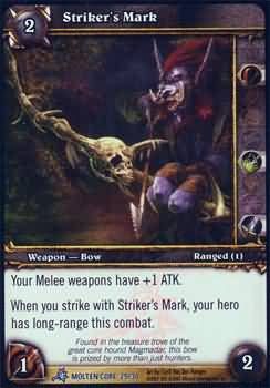 Striker&#39;s Mark - Molten Core 29/30 - Rare WoW: Molten Core Treasure Pack Singles