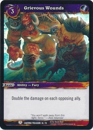 Grievous Wounds - Caverns Treasure 36/70 - Foil Common WoW: Caverns of Time Treasure Pack Singles