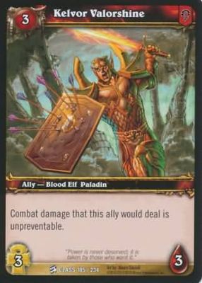 Kelvor Valorshine - 185/234 - Common WoW: Class Starter Decks 2010