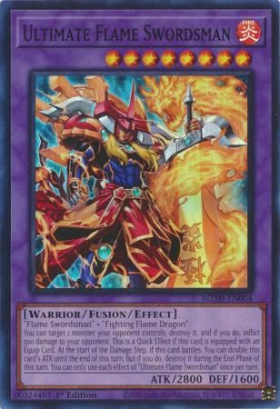 Ultimate Flame Swordsman - MZMI-EN004 - Super Rare 1st Edition Maze of Millennia 1st Edition Singles