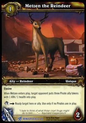 Metzen the Reindeer 6/12 Feast of the Winter Veil