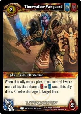 Timewalker Vanguard - 125/202 - Common WoW: Betrayal of the Guardian