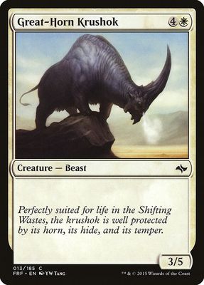 Great-Horn Krushok 013/185 - Fate Reforged (FRF)