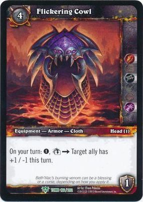 Flickering Cowl - 166/202 - Uncommon WoW: Tomb of the Forgotten