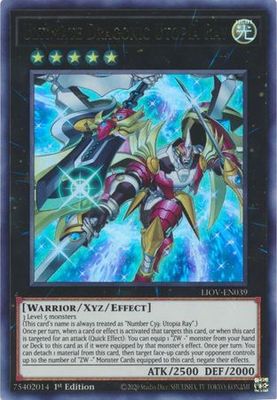 Ultimate Dragonic Utopia Ray - LIOV-EN039 - Ultra Rare 1st Edition Lightning Overdrive: LIOV 1st Edition Singles *Espanol*
