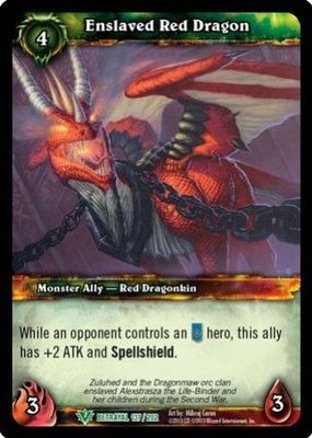 Enslaved Red Dragon - 137/202 - Uncommon WoW: Betrayal of the Guardian
