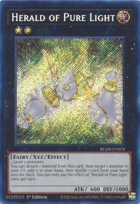 Herald of Pure Light - BLMR-EN078 - Secret Rare 1st Edition Monstrous Revenge 1st Edition Singles