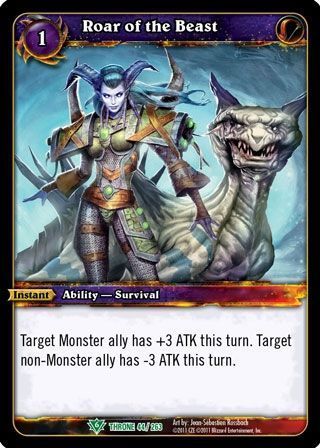 Roar of the Beast - 44/263 - Uncommon WoW: Throne of the Tides