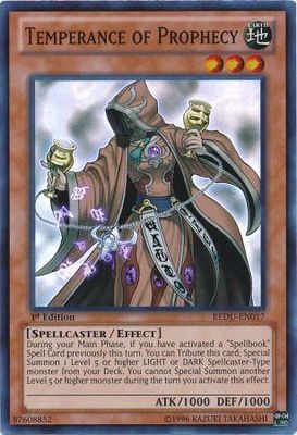 Temperance of Prophecy - REDU-EN017 - Super Rare 1st Edition Return of the Duelist 1st Edition Singles