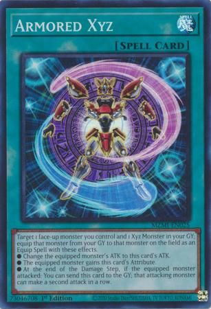 Armored Xyz - MZMI-EN025 - Super Rare 1st Edition Maze of Millennia 1st Edition Singles