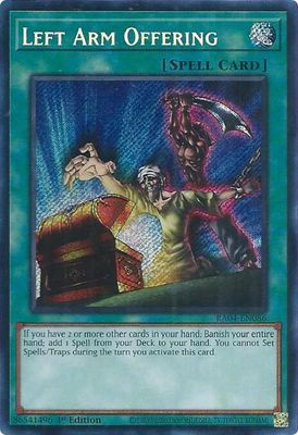 Left Arm Offering (Secret Rare) - Quarter Century Stampede Quarter Century Stampede