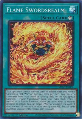 Flame Swordsrealm - MZMI-EN006 - Super Rare 1st Edition Maze of Millennia 1st Edition Singles