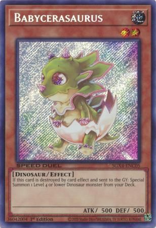 Babycerasaurus - SGX4-ENC05 - Secret Rare 1st Edition Speed Duel GX: Midterm Destruction Singles